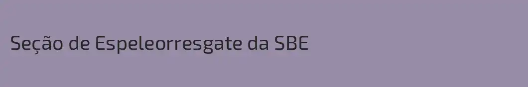 Seção de Espeleorresgate da SBE